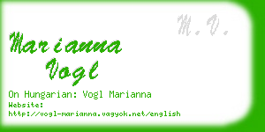 marianna vogl business card